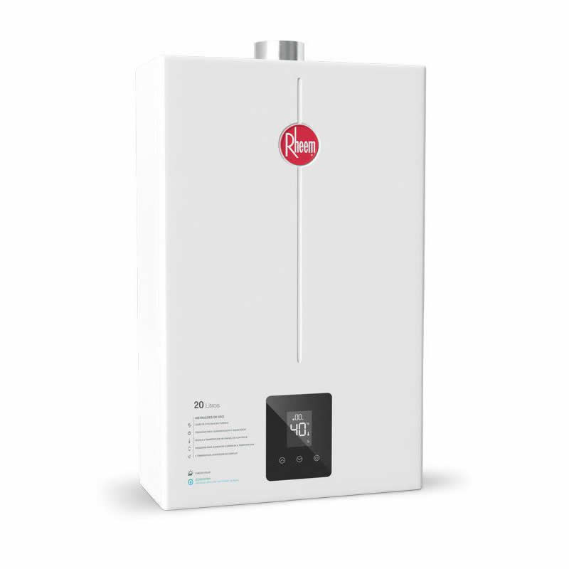 Aquecedor a Gás Rheem 20 Litros Digital – GN ou GLP